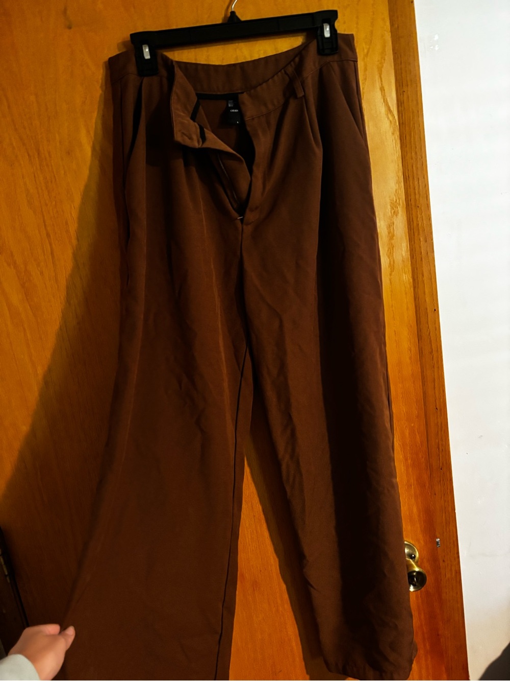 Women’s Brown Wide-Leg Pants